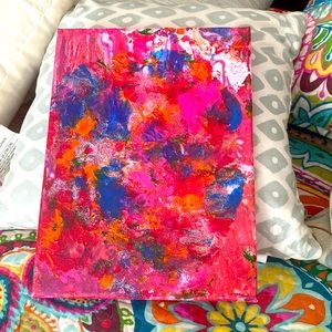 Abstract painting just painted couple days ago looks nice anywhere